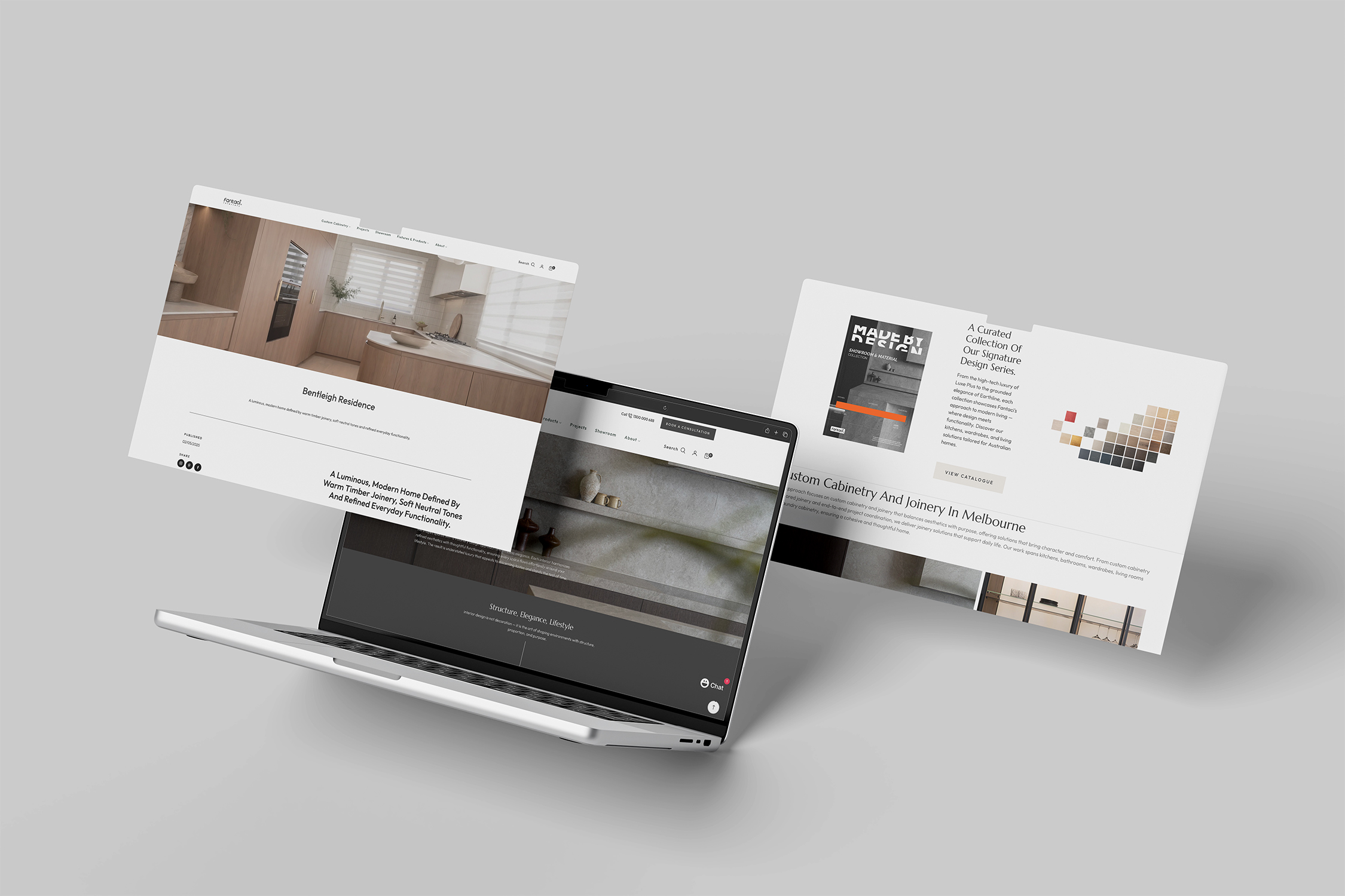 Fantaci Interiors website design