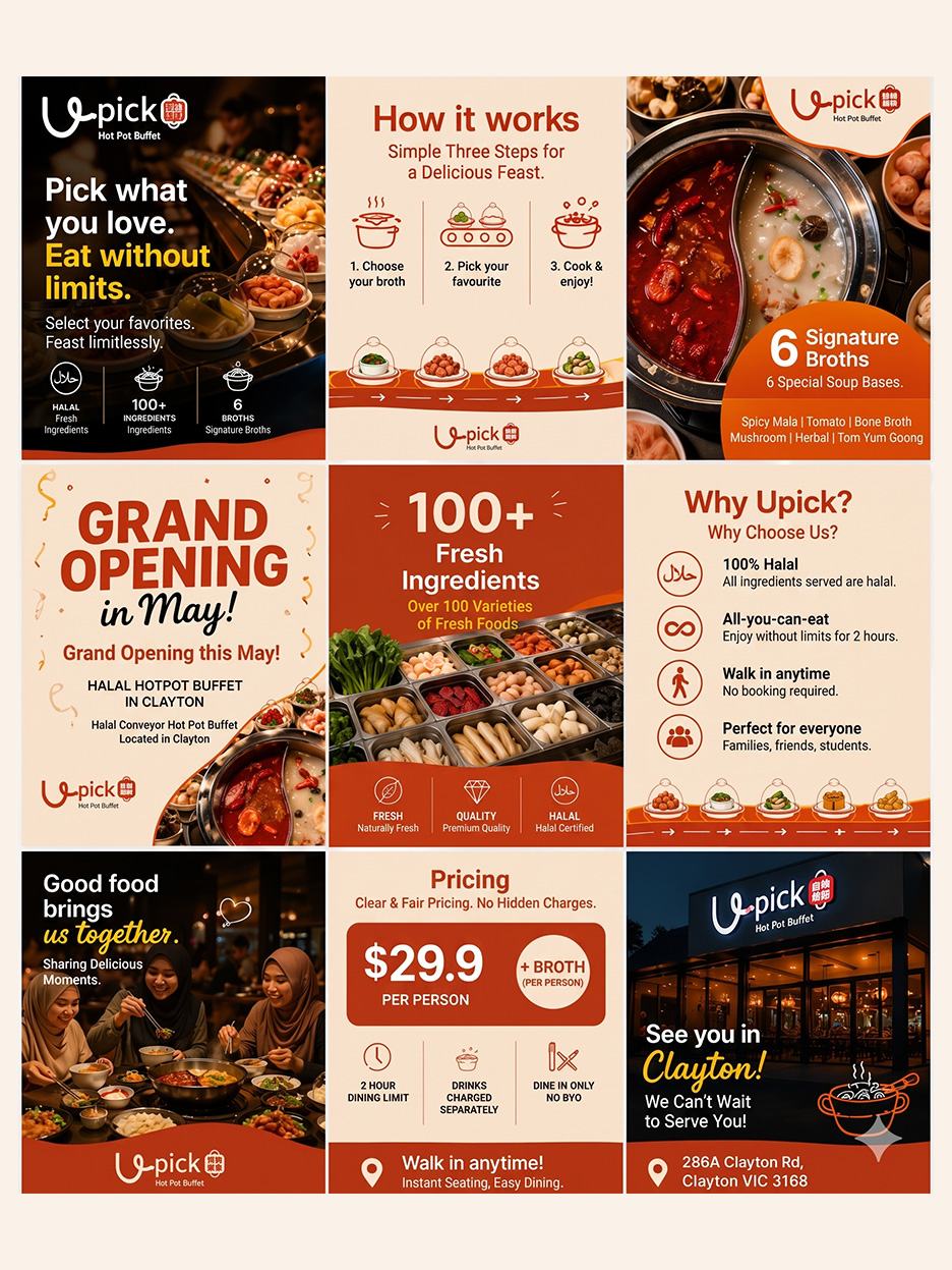 U Pick Hot Pot social content