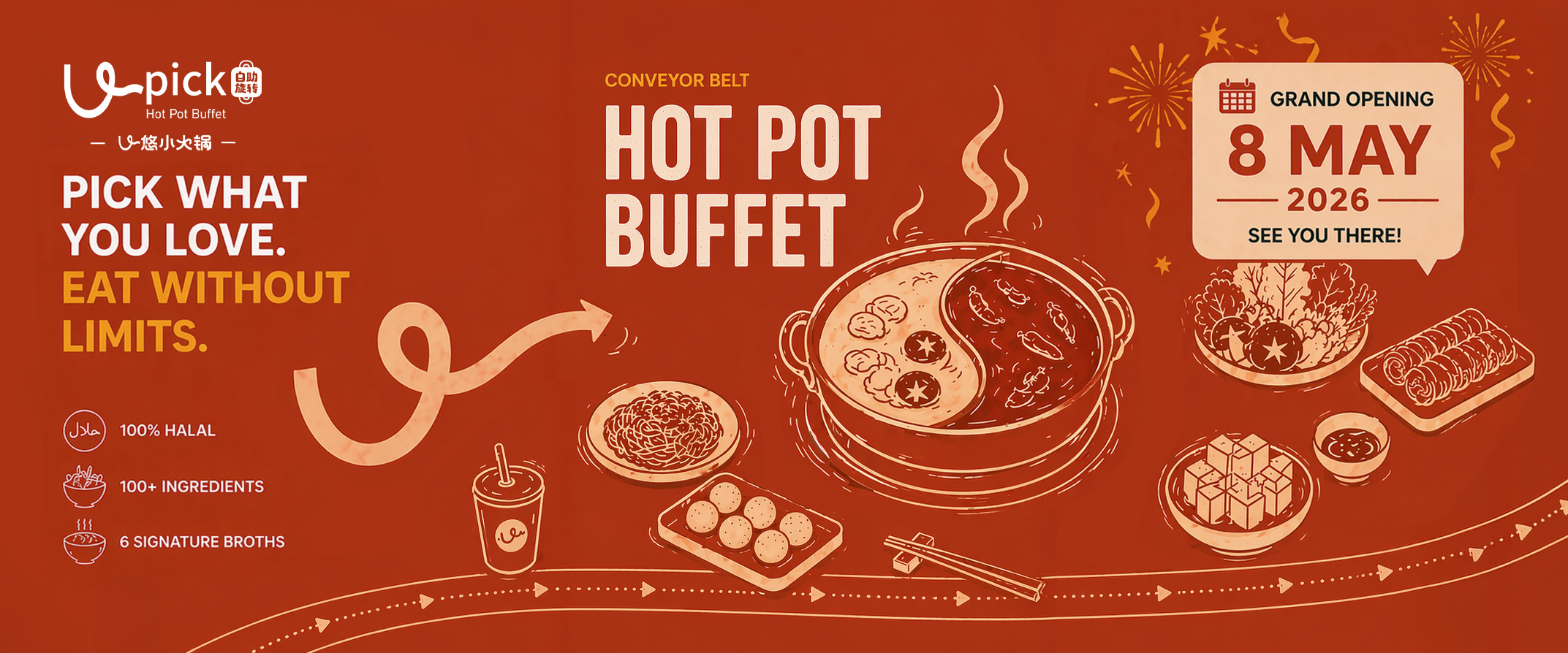U Pick Hot Pot social post